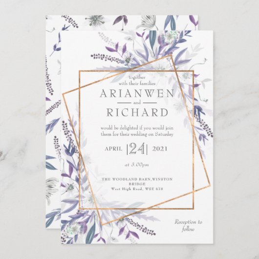 詩庭の幾何学 招待状 (正面/裏面)