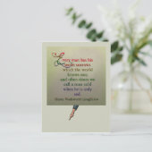 詩引用文の英知はがき ポストカード (スタンド正面)