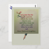 詩引用文の英知はがき ポストカード (正面/裏面)