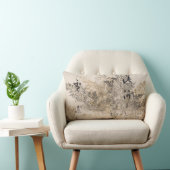 詩日本のの金ゴールド銀絵画秋檜 ランバークッション (椅子)