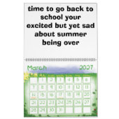 詩暦 カレンダー (3月 2027)