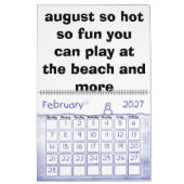 詩暦 カレンダー (2月 2027)