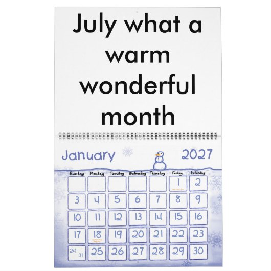 詩暦 カレンダー (1月 2027)