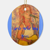 詩書の歌詞 セラミックオーナメント (左)