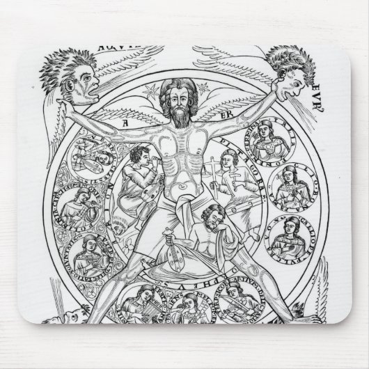 詩歌および音楽 マウスパッド (正面)