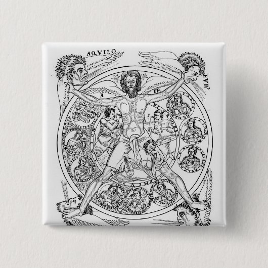 詩歌および音楽 缶バッジ (正面)