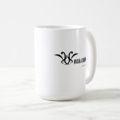 詩歌のコーヒー・マグ コーヒーマグカップ (正面右)