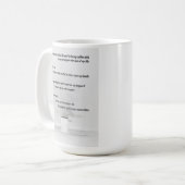 詩歌のコーヒー・マグ コーヒーマグカップ (正面左)