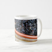 詩歌の壊れ目の茶マグのための仕事時間の詩歌 コーヒーマグカップ (正面右)