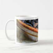 詩歌の壊れ目の茶マグのための仕事時間の詩歌 コーヒーマグカップ (左)