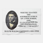 詩歌は少数の単語の引用文の巨大な力を教えます キッチンタオル (横)