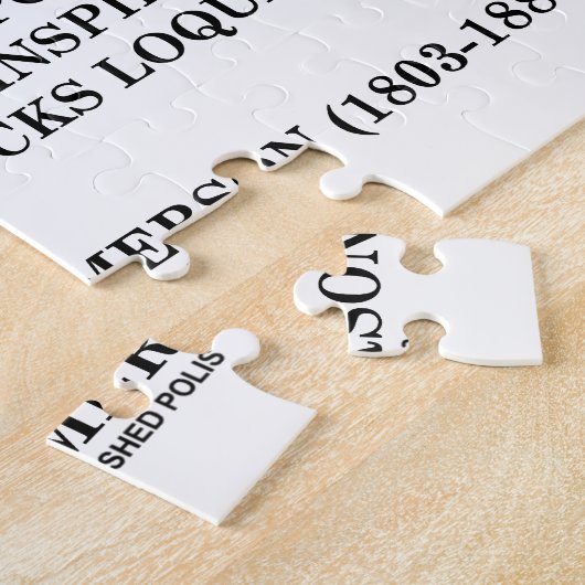 詩歌は少数の単語の引用文の巨大な力を教えます ジグソーパズル (側面)