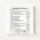 詩歌を元気にする力の言葉 ノートブック (裏面)