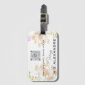 "詩歌絵を描ソフト" – 旅行ラベル ラゲッジタグ (正面縦)