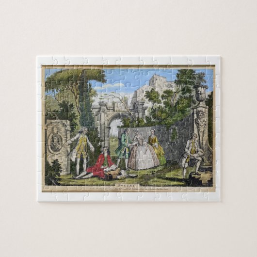 詩歌、パブ。 ロバートSayer (fl.1750-80)著c.1750 ( ジグソーパズル (横)