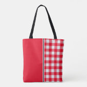 詩歌Psalm 100インスパイア Bible Verse, Redトート トートバッグ (裏面)