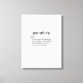 詩画定義引用文ウォールアート キャンバスプリント (正面)