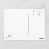 詩的なエレファントルールのタイポグラフィ葉書 ポストカード (裏面)