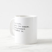 詩的なタイポグラフィ コーヒーマグカップ (正面左)