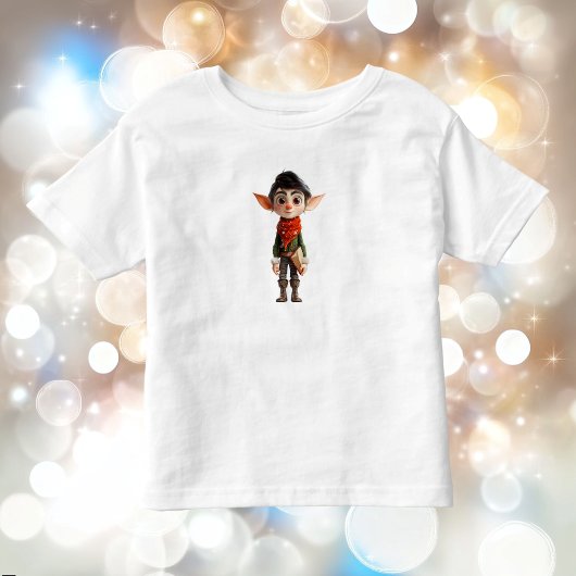 詩的なティーンのクリスマスエルフの幼児用Tシャツ トドラーTシャツ