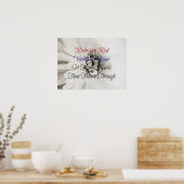 詩的なフィットネスの花！ ポスター (キッチン)