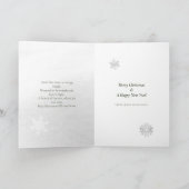 詩的な冬の景色 雪の結晶 グリーン クリスマス (内部)