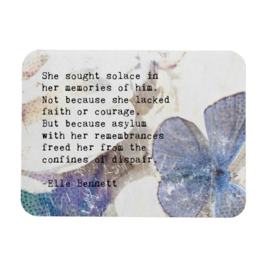 詩的な表現：慰め マグネット (横)