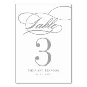 詩的スクリプト編集可能カラーテーブル番号カード テーブルナンバー (裏面)