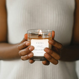 詩的スクリプト編集可能カラー結婚式の引き出物ステッカー スクエアシール