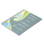 詩的引用文付きノート ノートブック (左側)