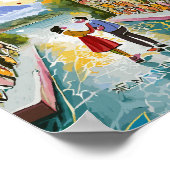 詩的遊な愛の詩の壁 ポスター (角)