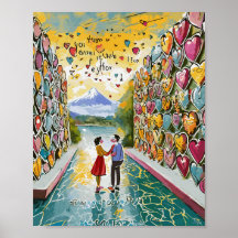 詩的遊な愛の詩の壁