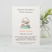 詩的&ミニマリストパピープールパーティの招待状 招待状 (スタンド正面)