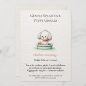 詩的&ミニマリストパピープールパーティの招待状 招待状 (正面/裏面)