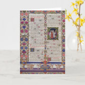 詩篇からライトアップされたページ カード (黄色い花)