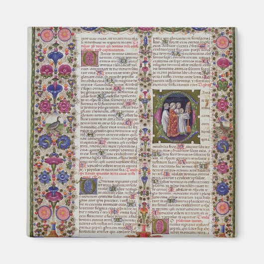 詩篇からライトアップされたページ マグネット (正面)