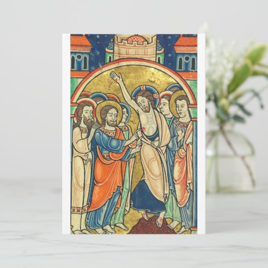 詩篇から引用される聖トマスの不信 サンキューカード (スタンド正面)