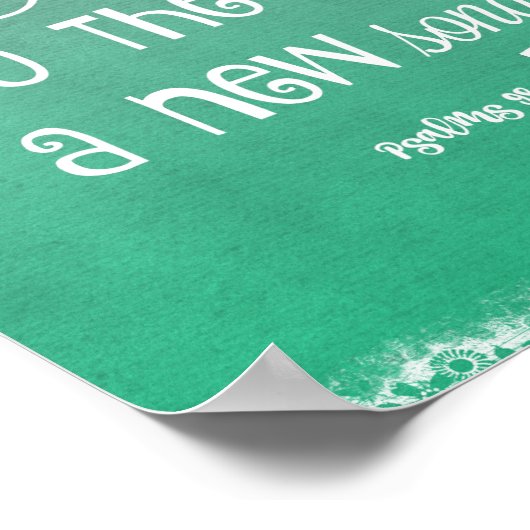 詩篇で聖句を歌う ポスター (角)