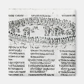 詩篇の一つからの場面のイラストレーション マグネット (正面)