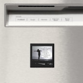 詩篇の主は私の強さのバイブル引用文ブラックグレー マグネット (インサイチュ (食洗機))