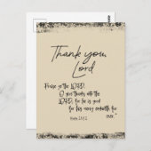 詩篇の聖句で主に感謝する ポストカード (正面/裏面)
