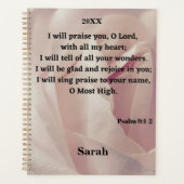 詩篇の聖句を賛美しよう プランナー手帳 (正面)