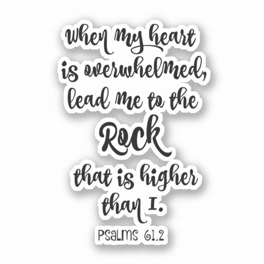 詩篇の聖句 シール (正面)