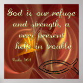 詩篇の聖書の詩とキリスト教のポスター ポスター (正面)