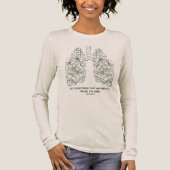 詩篇の花の肺を賛美する トライブレンドTシャツ (正面)