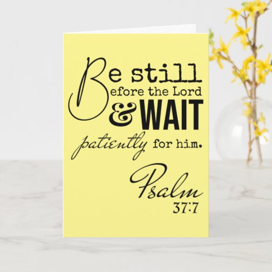 詩篇はまだイースター聖なる書物、 経典宗教空白の カード (黄色い花)