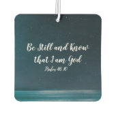 詩篇は静かにして私が神であることを知りなさい カーエアーフレッシュナー (裏面)