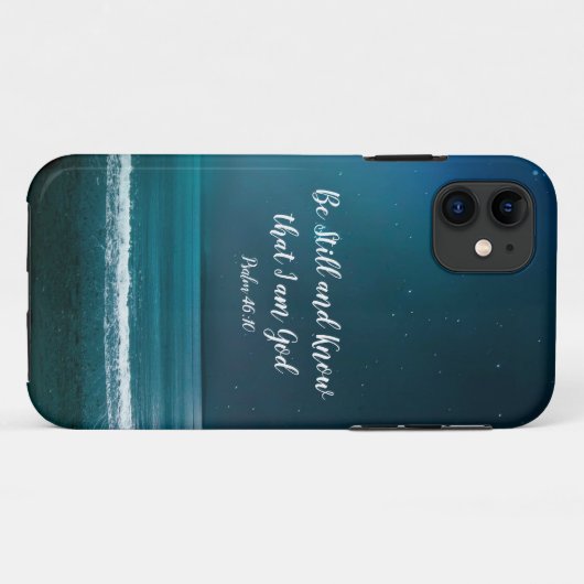 詩篇は静かにして私が神であることを知りなさい Case-Mate iPhoneケース (裏面(横))