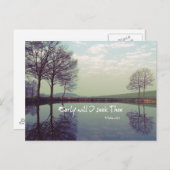 詩篇より早い時間にあなたを求める聖書の言葉 ポストカード (正面/裏面)