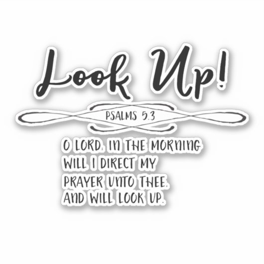 詩篇モーニング祈りの言葉聖句 シール (正面)